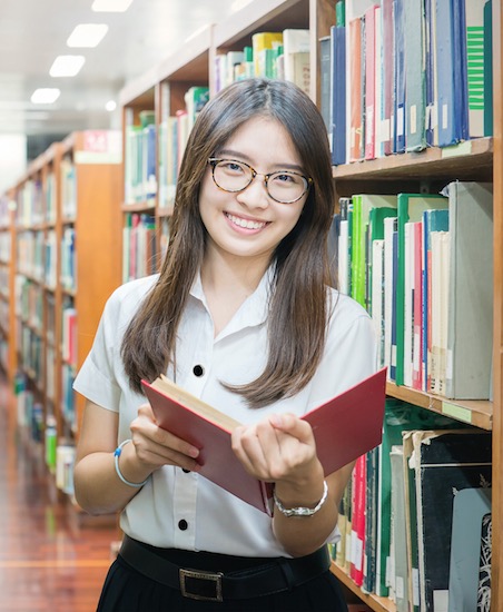 college-student-girl-library